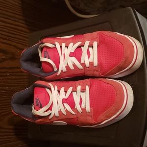 Red Leather Nikes